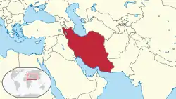 Location of Iran