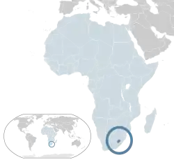 Location of Lésotho