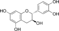 Chemical structure of (+)-Catechin