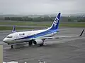 日空航空波音737-700，採用與全日空一樣的新塗裝設計，唯一的辨識方式是日空航空的飛機會在機身側面「ANA」字樣後方，多加上一排「Air Nippon」字樣。