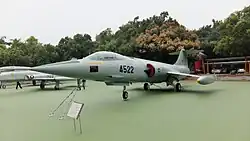 固定於成功嶺展示的空軍F-104J星式戰鬥機