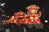 礪波夜高祭的夜高行燈