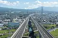 通車後的富士高架橋（静岡県富士市,富士宮市、2012年9月攝影）